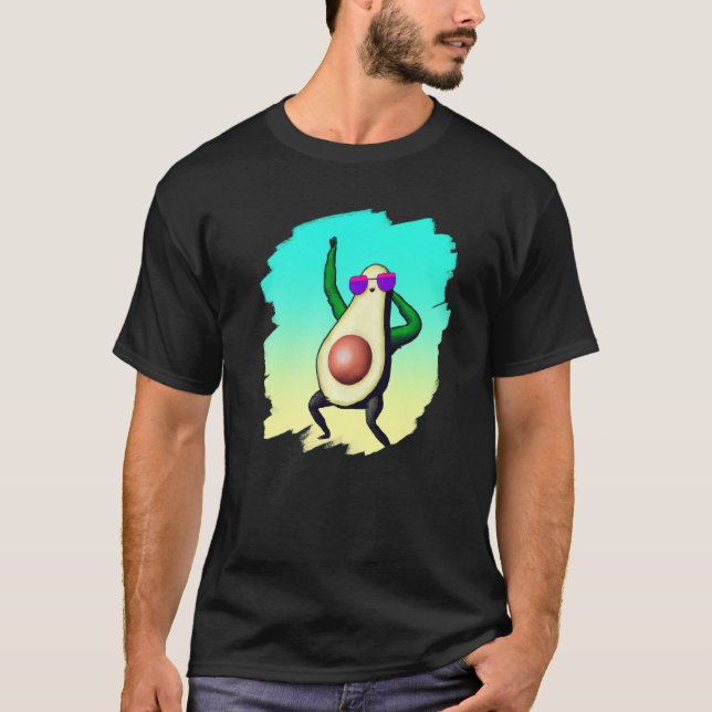 Dabbing Avocado Dancing Dance Avocados T-Shirt (Vorderseite)
