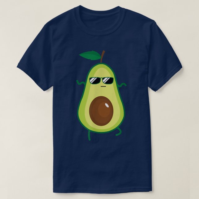 Dabbing Avocado Funny Vegan Food Lover T-Shirt Kin (Design vorne)