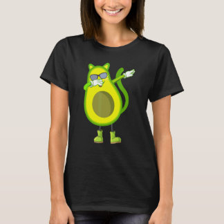 Dabbing Avocado Katze Avokado T-Shirt