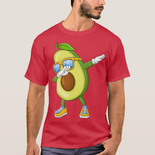 Dabbing Avocado Sonnenbrille tragen Kinder Jungen T-Shirt