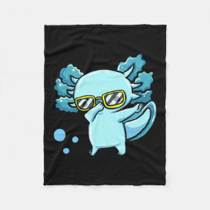 Dabbing Axolotl Kinder Junge Kleinkind Niedlich Ax Fleecedecke