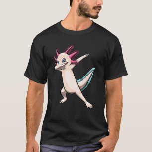 Dabbing Axolotl Mexikanischer Fisch Amphibie T-Shirt
