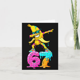 Dabbing Banane 67 Eis Drip Lustig Sechs Sieben M Karte