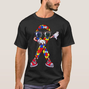 Dabbing Band Puzzleteil Autistisch Autismussensib T-Shirt