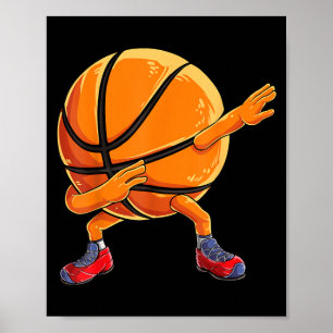 Dabbing Baseball Ball Lustige Männer Frauen Sportl Poster