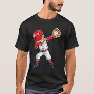 Dabbing Baseballspieler Catcher Pitcher Lustige Ju T-Shirt