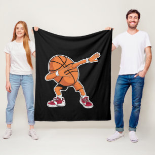 Dabbing Basketball Ball Funny Sports Player Fleecedecke