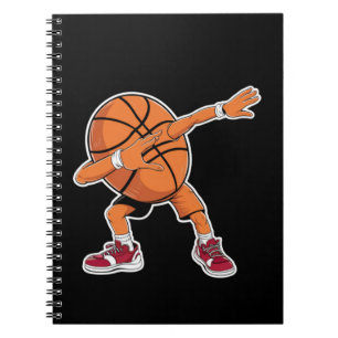 Dabbing Basketball Ball Funny Sports Player Notizblock