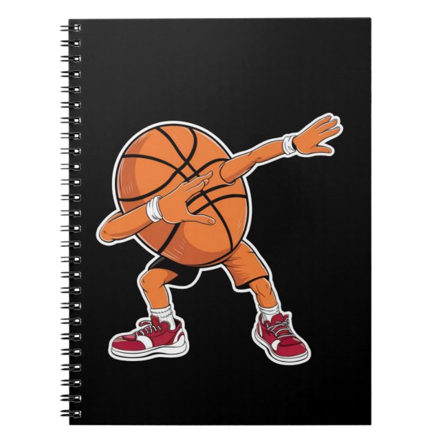 Dabbing Basketball Ball Funny Sports Player Notizblock (Vorderseite)