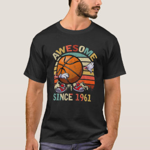 Dabbing Basketball Phantastisch seit 1961 Geburtst T-Shirt