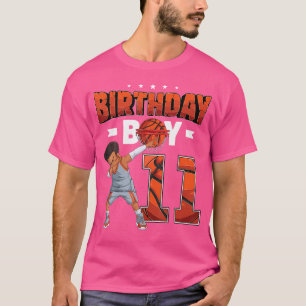 Dabbing Basketball Spieler 11 Jahre alter Junge 11 T-Shirt