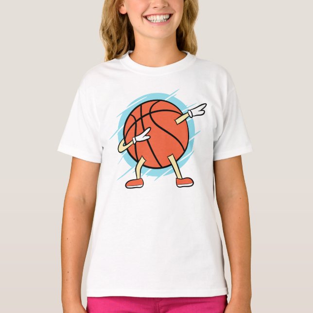 Dabbing Basketball T-Shirt (Vorderseite)