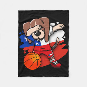 Dabbing Beagle Chile Jersey Chilenische Skelett Li Fleecedecke