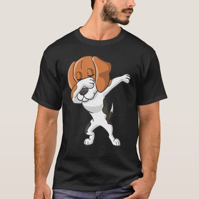 Dabbing Beagle Dabbing Dog Beagle T-Shirt (Vorderseite)