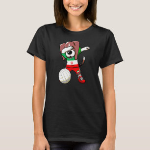 Dabbing Beagle Dog Iran Jersey iranischer Volleyba T-Shirt