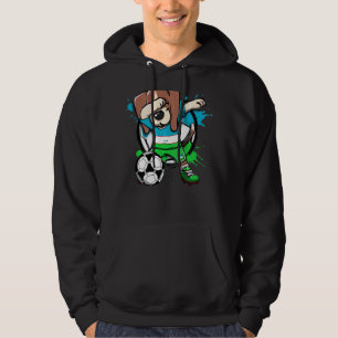 Dabbing Beagle Dog Usbekistan Fußball Fans Jersey Hoodie
