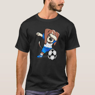 Dabbing Beagle Honduras Football Honduras Flag Soc T-Shirt