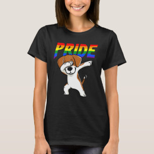 Dabbing Beagle Lesbian Bisexual Gay Lgbt Pride T T-Shirt
