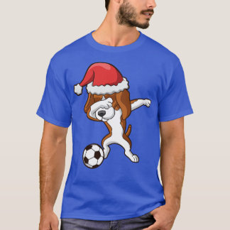 Dabbing Beagle Weihnachtsmann Weihnachten T-Shirt