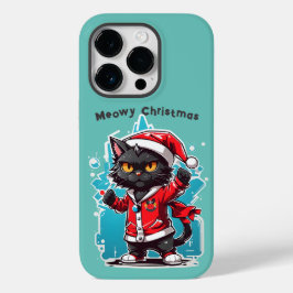 Dabbing Black Cat: Meowy Weihnachtsfeierlichkeiten Case-Mate iPhone 14 Pro Hülle