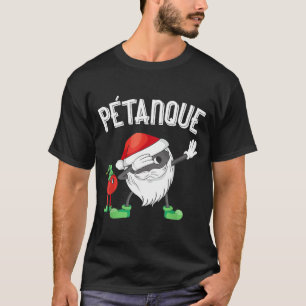 Dabbing Boules Ball Dab Weihnachtsmütze Bouler Bou T-Shirt