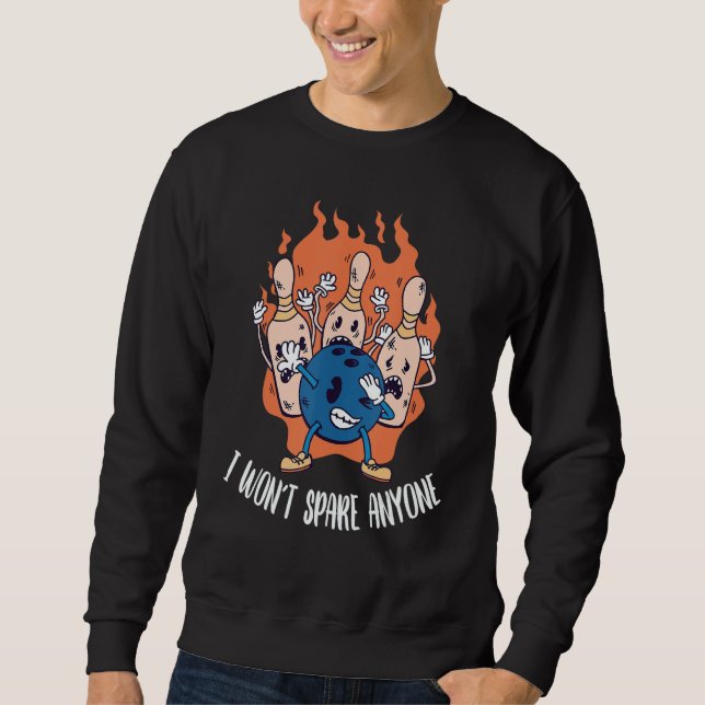 Dabbing Bowling Ball  Bowling Best Bowler Sweatshirt (Vorderseite)