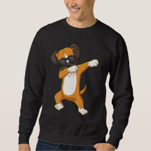 Dabbing Boxer Tragen einer Sonnenbrille Dab Dance Sweatshirt