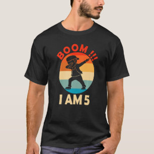 Dabbing Boy 5th Birthday Outfit 5 Five Years K T-Shirt