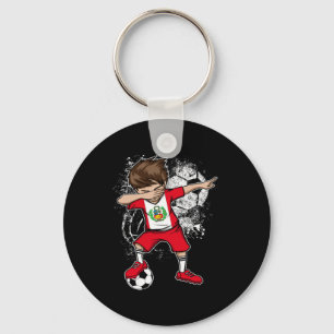 Dabbing Boy Peru Fußballtrikot Peruanisches Fußbal Schlüsselanhänger