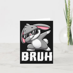 Dabbing Bunny Bruh Meme Ostertag Dab Bunny Teens Karte