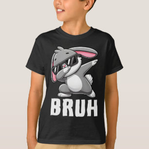 Dabbing Bunny Bruh Meme Ostertag Dab Bunny Teens T-Shirt