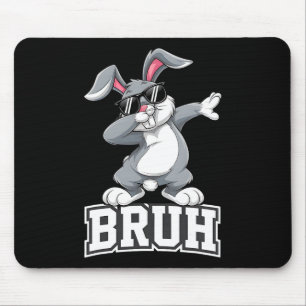 Dabbing Bunny Easter Day Dab Bruh Bunny Teens Boys Mousepad