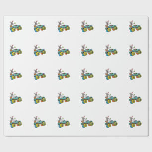 Dabbing Bunny Frohe Ostern Monster Truck Liebhaber Geschenkpapier