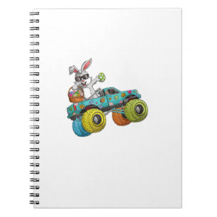 Dabbing Bunny Frohe Ostern Monster Truck Liebhaber Notizblock