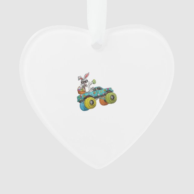 Dabbing Bunny Happy Easter Monster Truck Lovers Ki Ornament (Vorderseite)