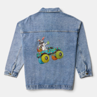 Dabbing Bunny Happy Ostermonster Truck Kids Boy Jeansjacke