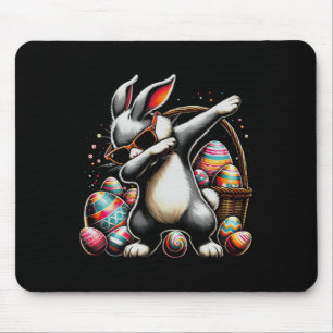 Dabbing Bunny Kaninchen Frohe Ostern Ei Geschenk K Mousepad