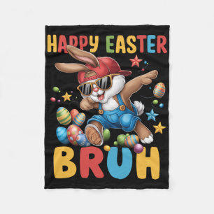 Dabbing Bunny Oaster Bruh Meme Funny Sprichwort Te Fleecedecke