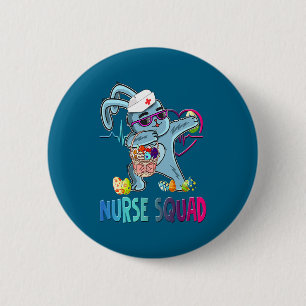 Dabbing Bunny Ostereier Stilldesign Button