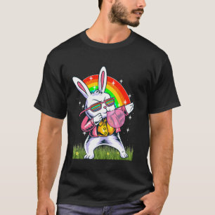 Dabbing Bunny Rabbit Coquette Schleife Bläst Kaugu T-Shirt