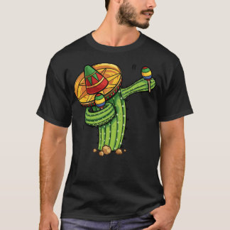 Dabbing Cactus Shirt Cinco de Mayo Fiesta