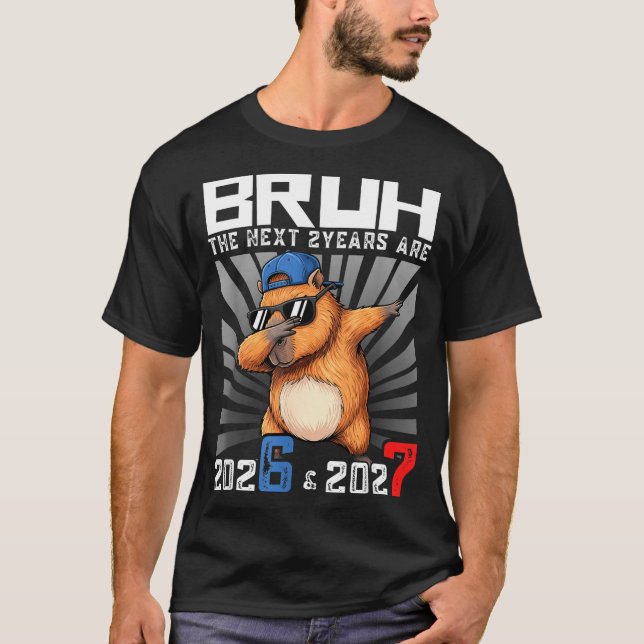 Dabbing Capybara 67 Nye 2026 Boys Kids New Year Ev T-Shirt (Vorderseite)
