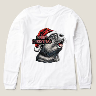 Dabbing Capybara Weihnachten Santa – Lustiger Feie Tri-Blend Shirt