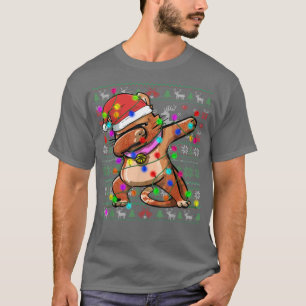 Dabbing Cat Fairy Lights Ugusweihnachtssaft Co T-Shirt