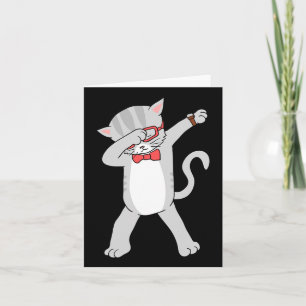 Dabbing Cat Funny Dab Gift Cat T-Shirt Karte