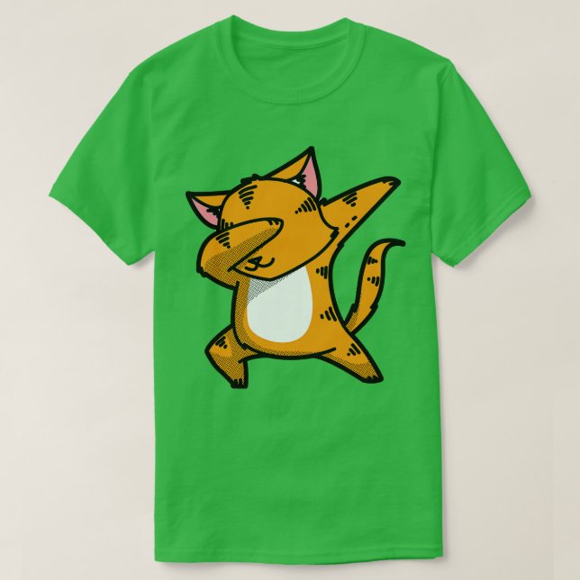 Dabbing Cat T-Shirt (Design vorne)