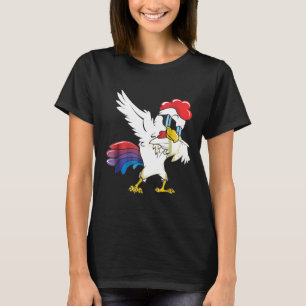 Dabbing Chicken Hühnchen Party Dekoration T-Shirt