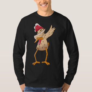 Dabbing Chickens Dancing Chicken Animal Farmer T-Shirt
