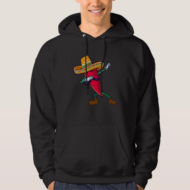 Dabbing Chili Mexican Pepper Dab Hoodie (Vorderseite)