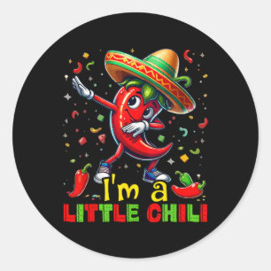 Dabbing Chili Pepper Cinco De Mayo Kinder Shirts M Runder Aufkleber